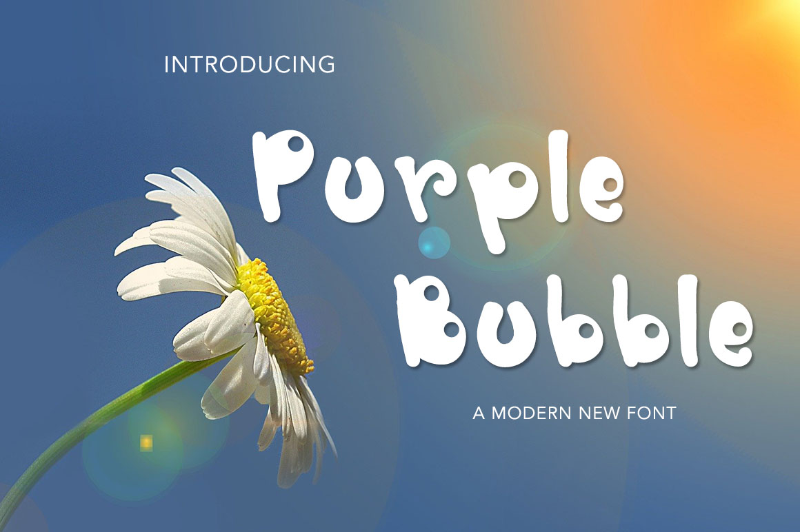 Purple Bubble Font