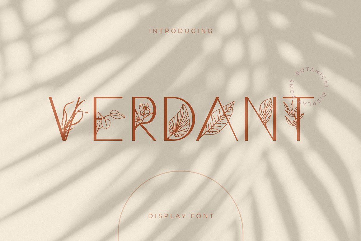 Verdant-Botanical Display Font