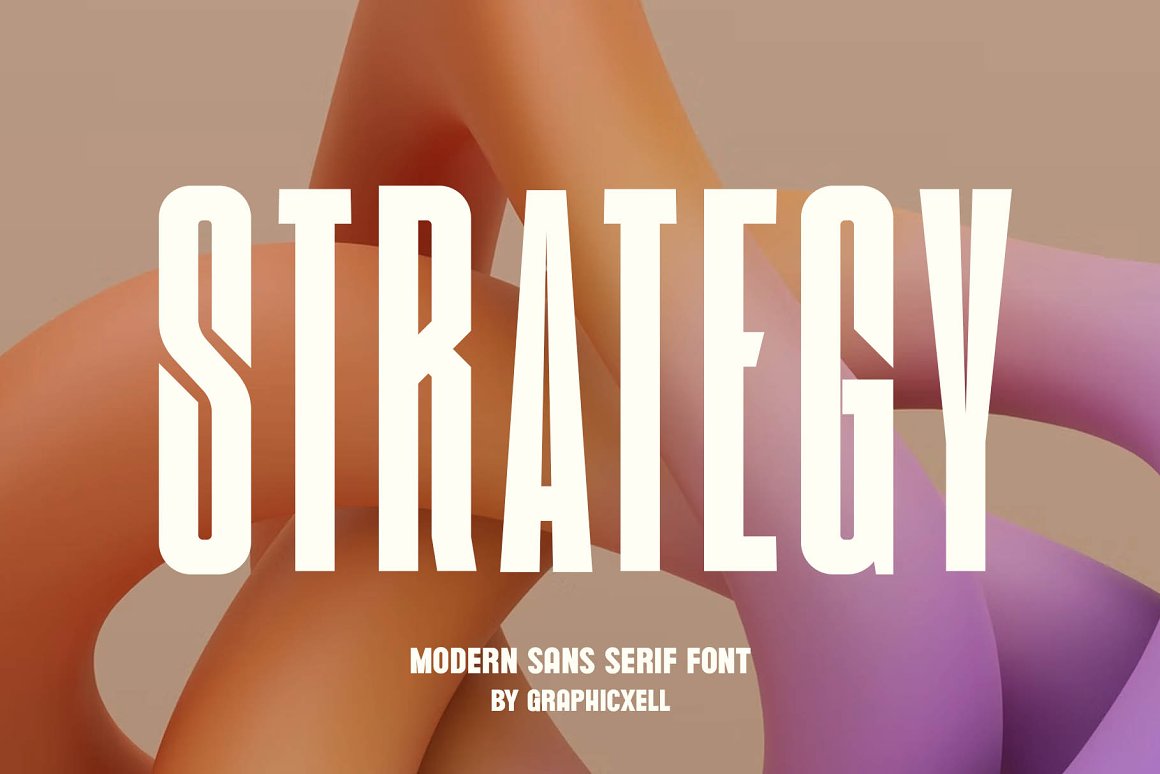 Strategy Sans Serif Font