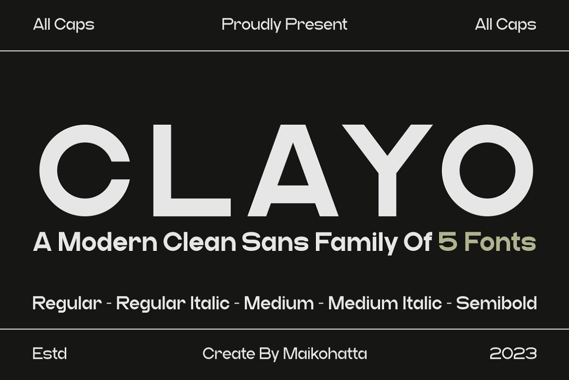 Clayo Font Family